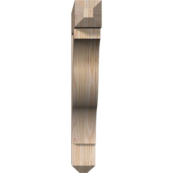 Funston Craftsman Smooth Bracket, Douglas Fir, 3 1/2W X 24D X 24H